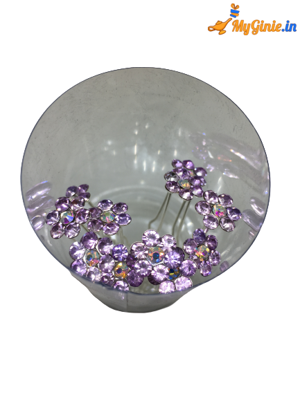 light_purple_flower_stone_silver_pin