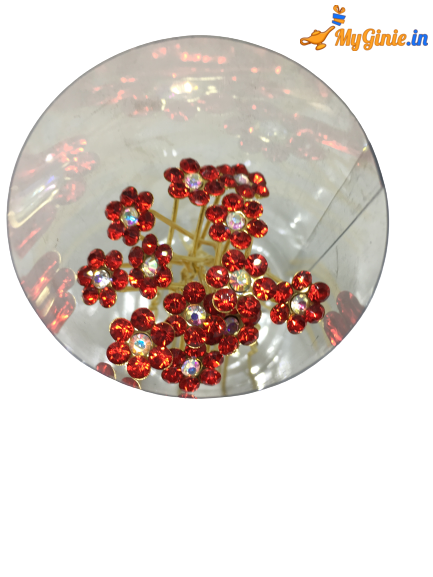 red_stone_flower_golden_pin