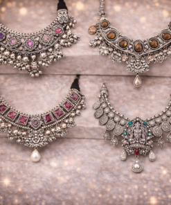 German Silver Oxidised Necklaces